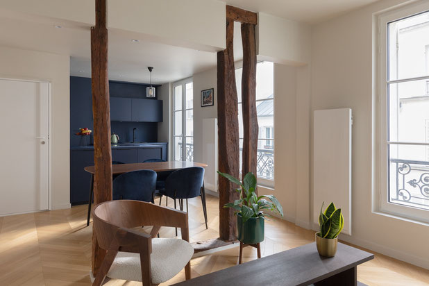 Séjour-renovation-appartement-Paris