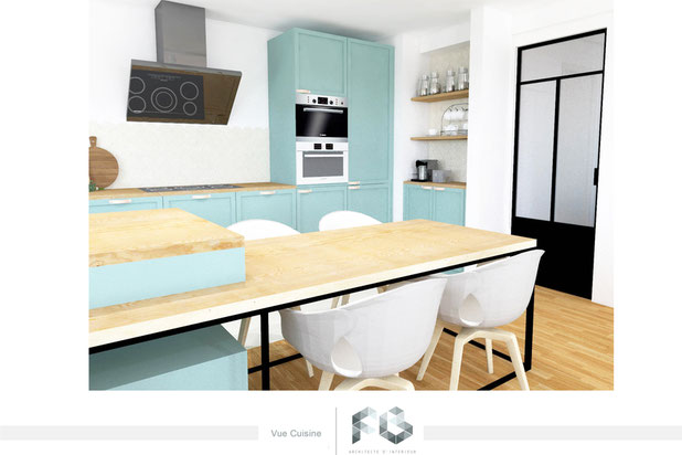 Cuisine-renovation-appartement-Sotteville-lès-Rouen