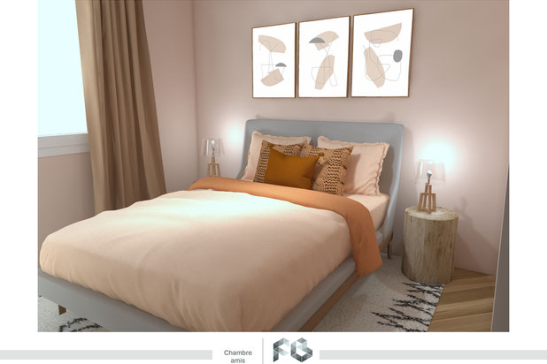 Chambre d'amis-renovation-maison-Mésangueville