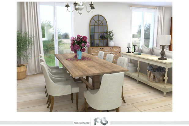 Salle  à manger-renovation-maison-Mésangueville