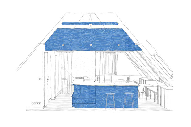 Dessin à la main-rehabilitation-appartement-Schiltigheim