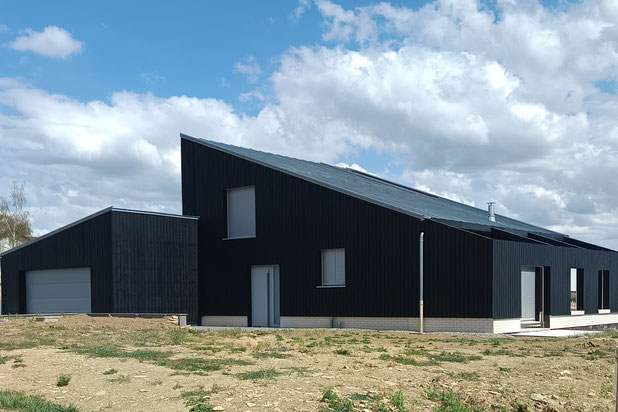 Aménagement paysager, en cours-construction-maison-Tritteling-Redlach