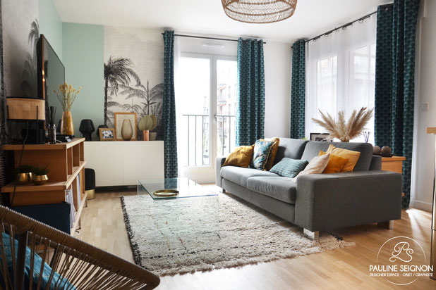 Salon-amenagement-appartement-Puteaux