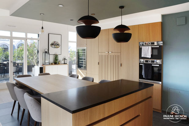 Cuisine dinatoire-amenagement-appartement-Puteaux