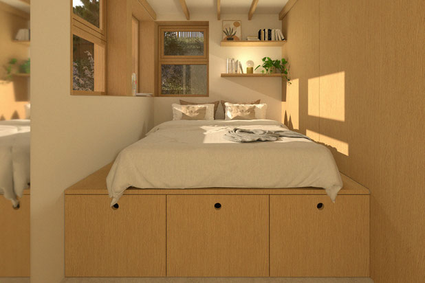 Cabine Chambre-construction-maison-Lège-Cap-Ferret