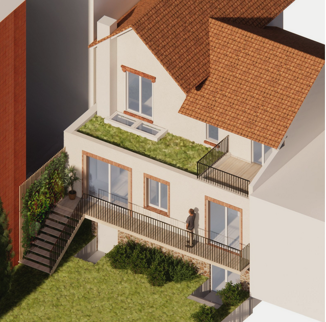 Trait d'union – extension de maison Hauts-de-Seine