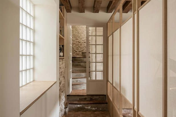Perspective sur l'entrée-amenagement-maison-Montreuil