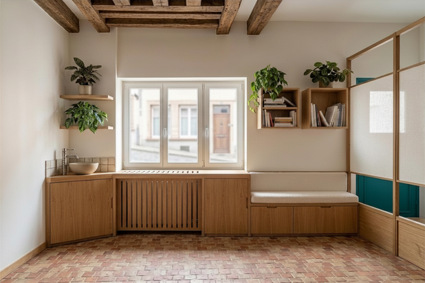 Perspective sur la salle de piano bis-amenagement-maison-Montreuil