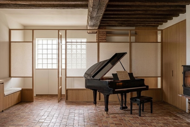 Perspective sur la salle de piano-amenagement-maison-Montreuil