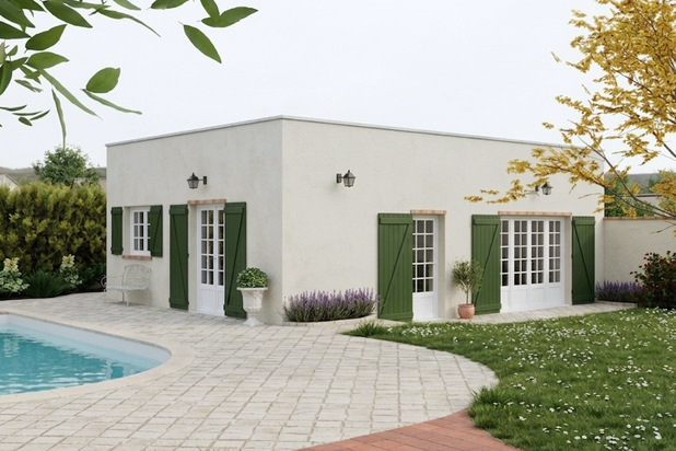 Perspective extérieure-renovation-maison-Eure-et-Loir