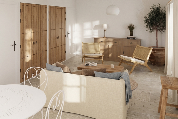 Perspective salon-renovation-maison-Eure-et-Loir