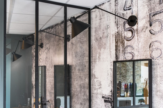 Verrière et revêtement mural-agrandissement_extension-boutique_local-Landivisiau