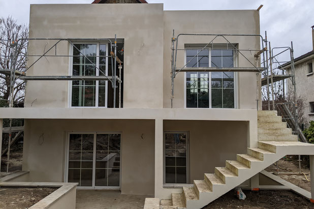Façade en cours-agrandissement_extension-maison-Noisy-le-Grand