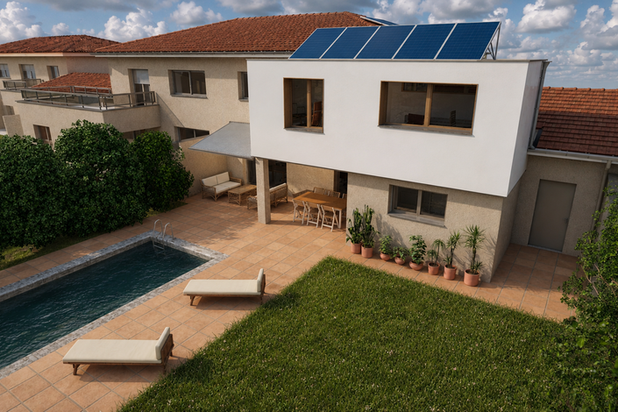 Vue 3D extérieure-surelevation-maison-Tassin-la-Demi-Lune