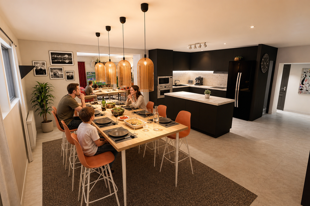 Vue 3D intérieure 1-agrandissement_extension-maison-Pusignan