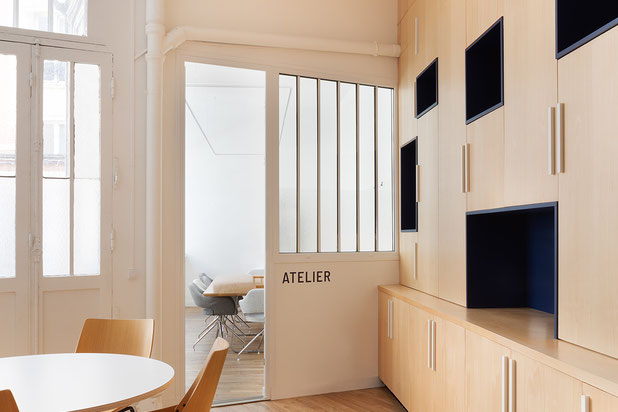 Espace d'accueil RDC-renovation-bureaux-Paris