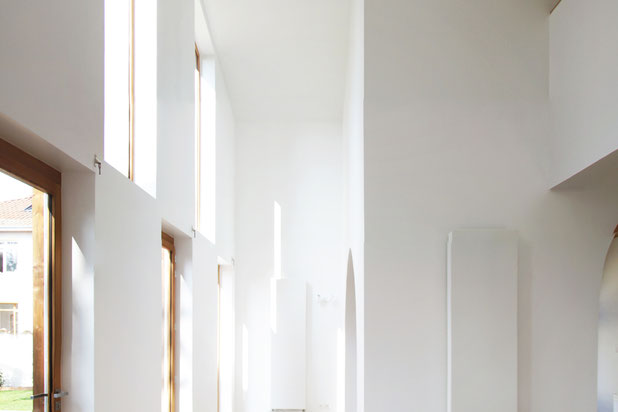 Séjour en double hauteur-construction-maison-Lyon