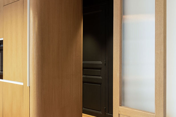 Vers le couloir de l'entrée-renovation-appartement-Paris