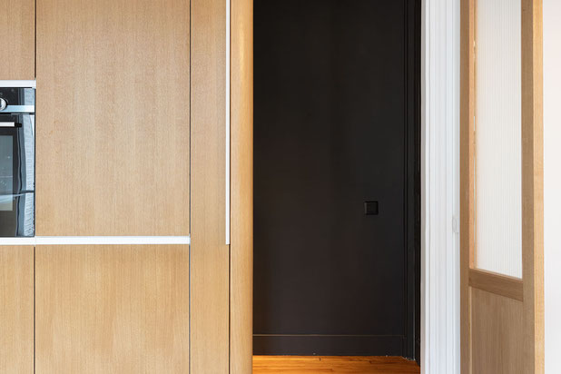 Vers le couloir de l'entrée-renovation-appartement-Paris