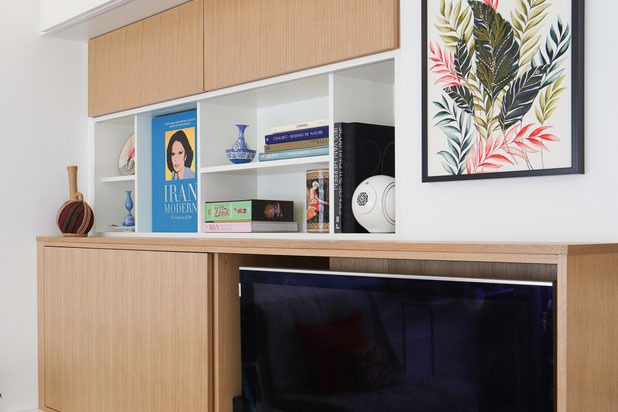 Meuble TV ouvert-amenagement-appartement-Paris