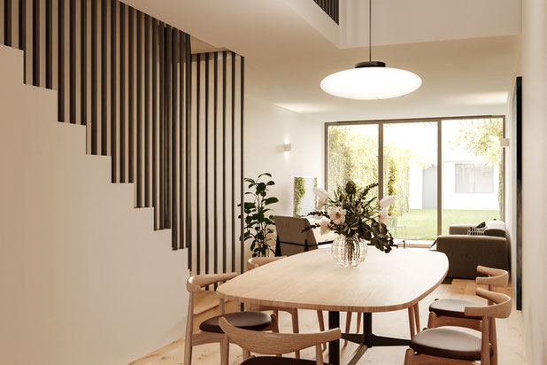 Vue séjour RDC-construction-maison-Colombes