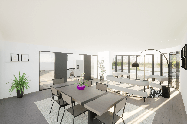 Vue intérieure RDC-construction-maison-Montmorency