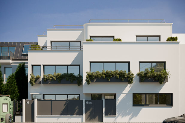 Vue rendu 1-construction-maison-Boulogne-Billancourt