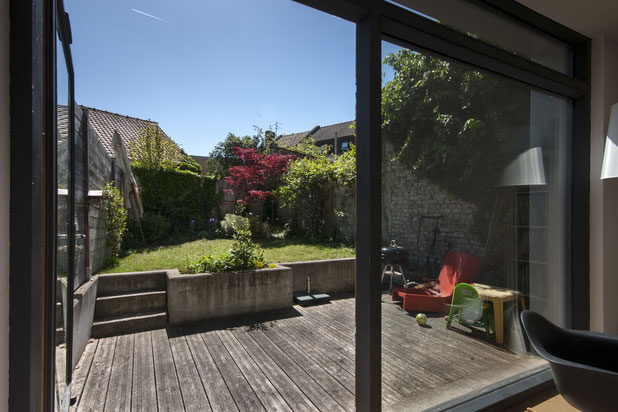 Vue vers le jardin-agrandissement_extension-maison-Lambersart