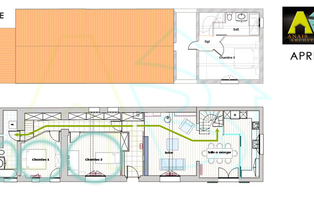 Le plan après-amenagement-maison-Lherm