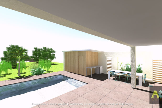 La terrasse couverte-construction-maison-Brax