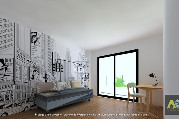 Une chambre d'enfant-construction-maison-Brax