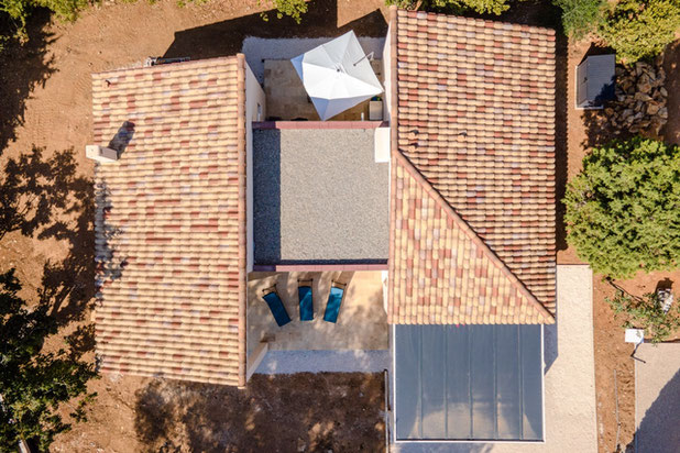 vue du dessus-construction-maison-La Garde
