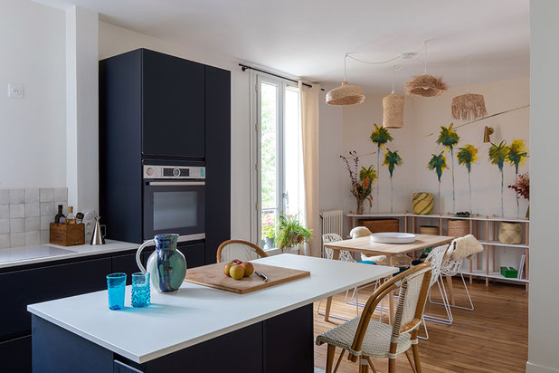 cuisine- salle à manger-renovation-appartement-Vincennes