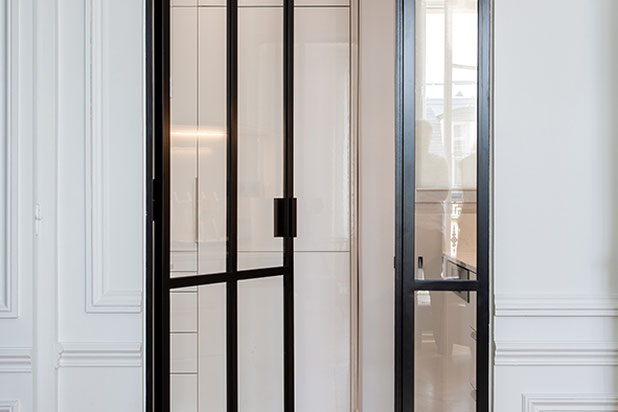 cuisine - verrière-renovation-appartement-Paris