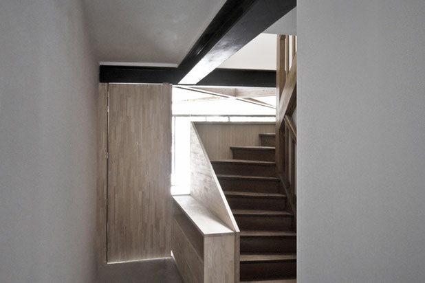 entrée de la maison existante-agrandissement_extension-maison-Rosny-sous-Bois