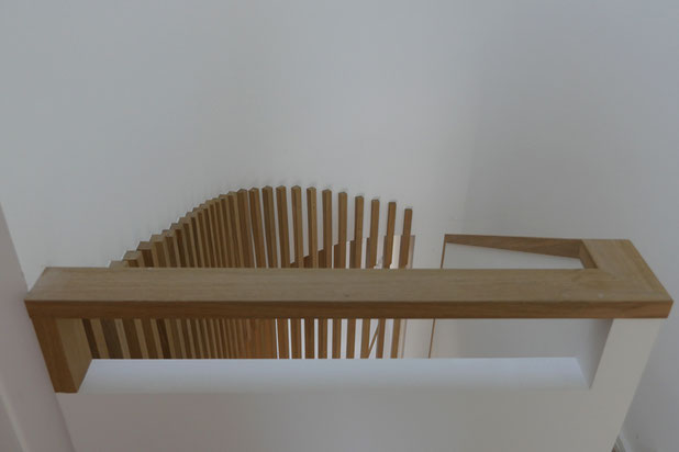 détails de l'escalier, palier haut.-renovation-maison-Rueil-Malmaison