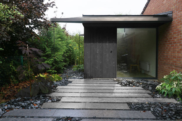 L'extension dans le jardin paysager-agrandissement_extension-maison-Lambersart