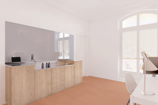 Salle de consultation-amenagement-immeuble-Paris