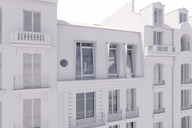 Facade avant-surelevation-logement-Nice