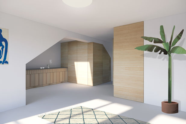 pièce de vie-renovation-appartement-Nantes