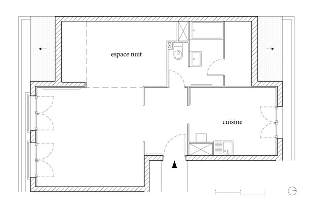 plan - état existant-renovation-appartement-Nantes