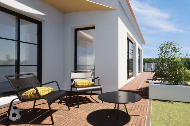 Petite terrasse-construction-maison-Saubion