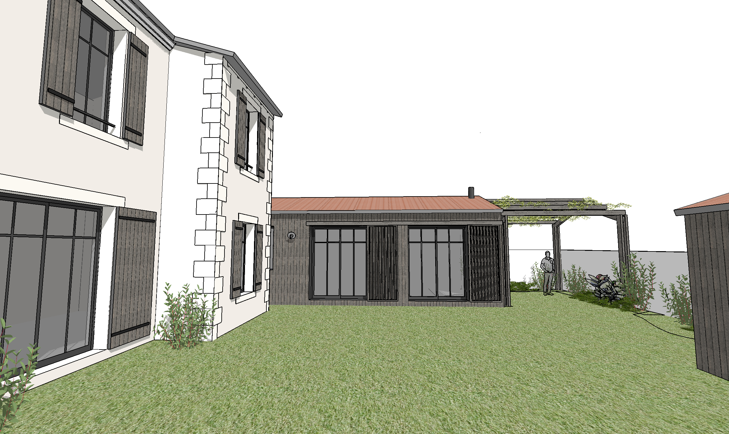 Rénovation d'une villa rochelaise et extension bois – extension de maison Charente-Maritime Rénovation d'une villa rochelaise et extension bois – extension de maison Charente-Maritime