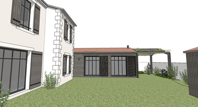 Photo d'un projet de Agrandissement Extension Maison à La Rochelle