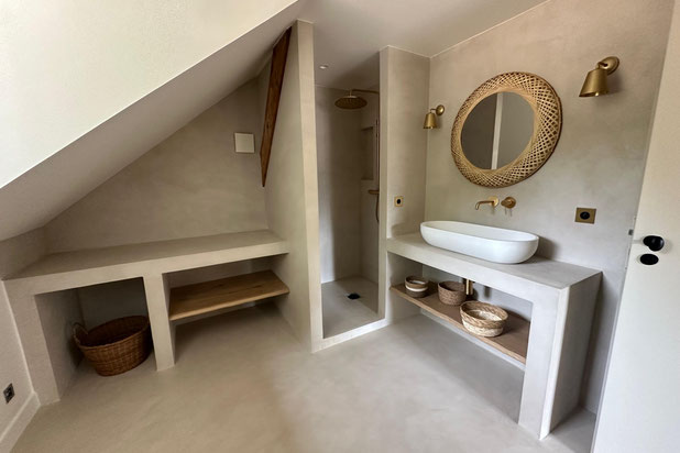 Salle d'eau rénové-rehabilitation-maison-Aubergenville