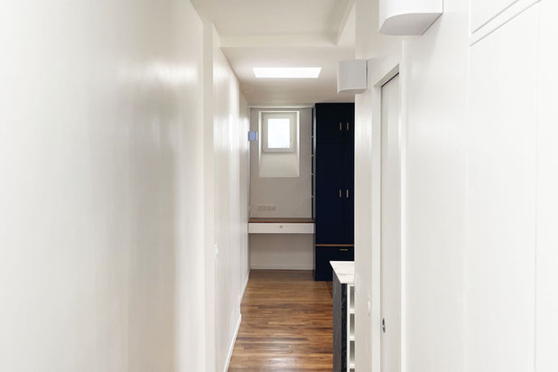 Espace de distribution - éclairage naturel-renovation-appartement-París