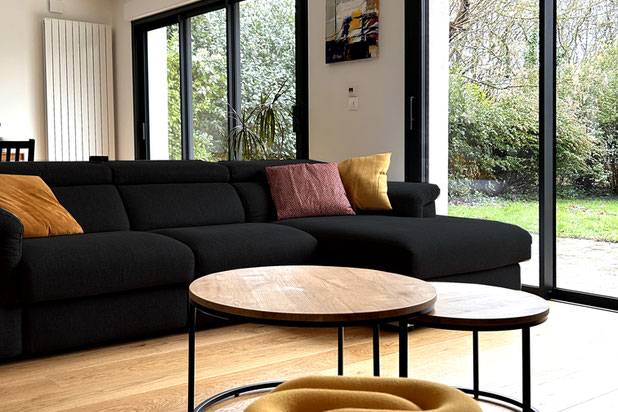 Un salon ouvert sur le jardin-renovation-maison-Betton