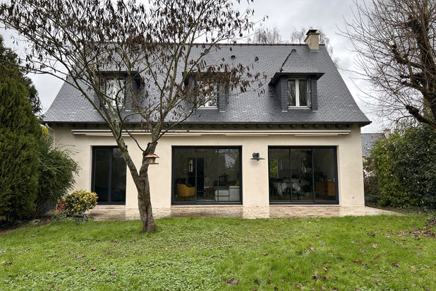 Vue sur le jardin-renovation-maison-Betton