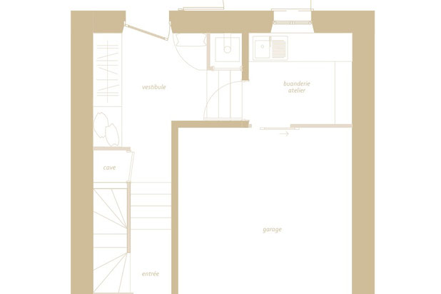 Plan projet RDC-renovation-maison-Rennes