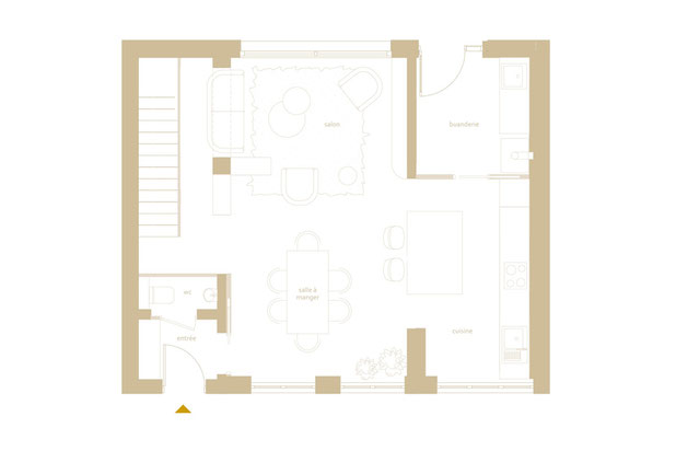 Plan projet RDC-renovation-maison-Rennes